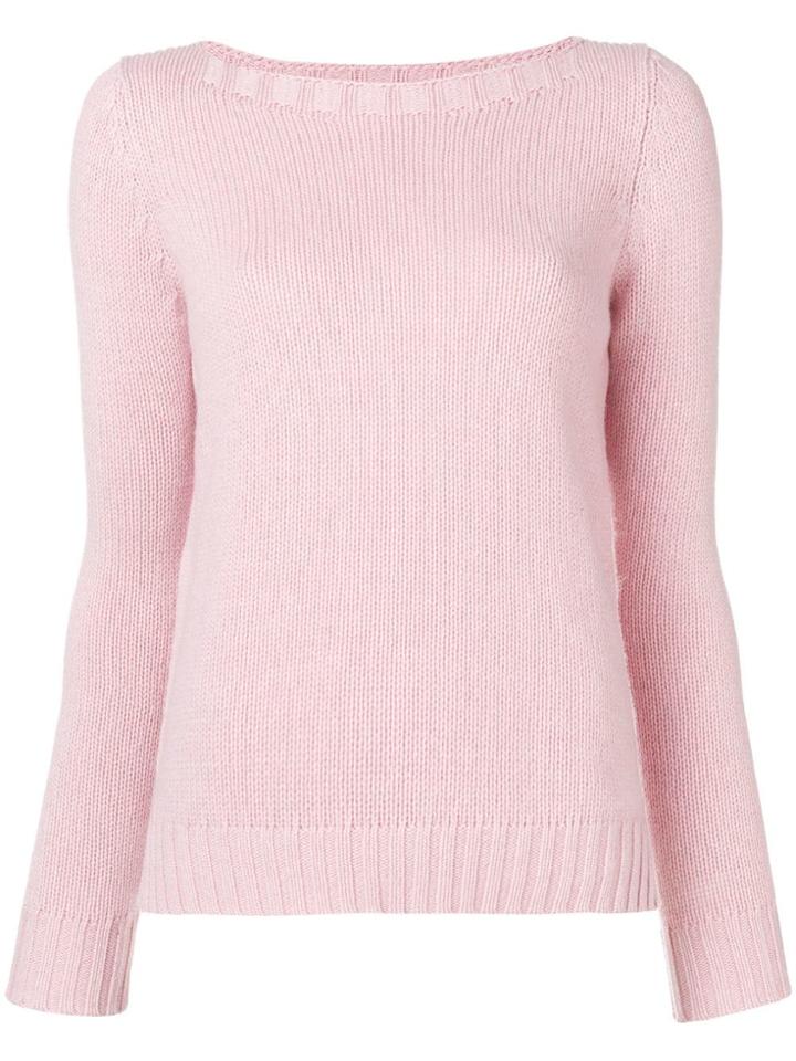 Aragona Cashmere Knit Sweater - Pink & Purple