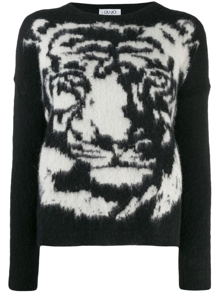 Liu Jo Tiger Knit Jumper - Black
