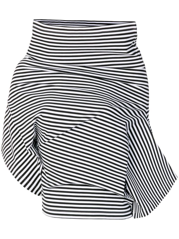 Junya Watanabe Comme Des Garçons Twisted Stripe Shirt - Black