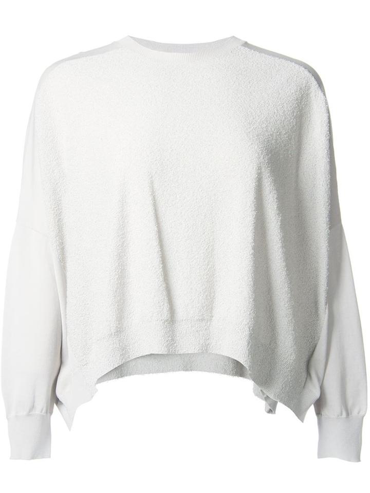 Astraet Textured Contrast Shoulder Panel Batwing Jumper