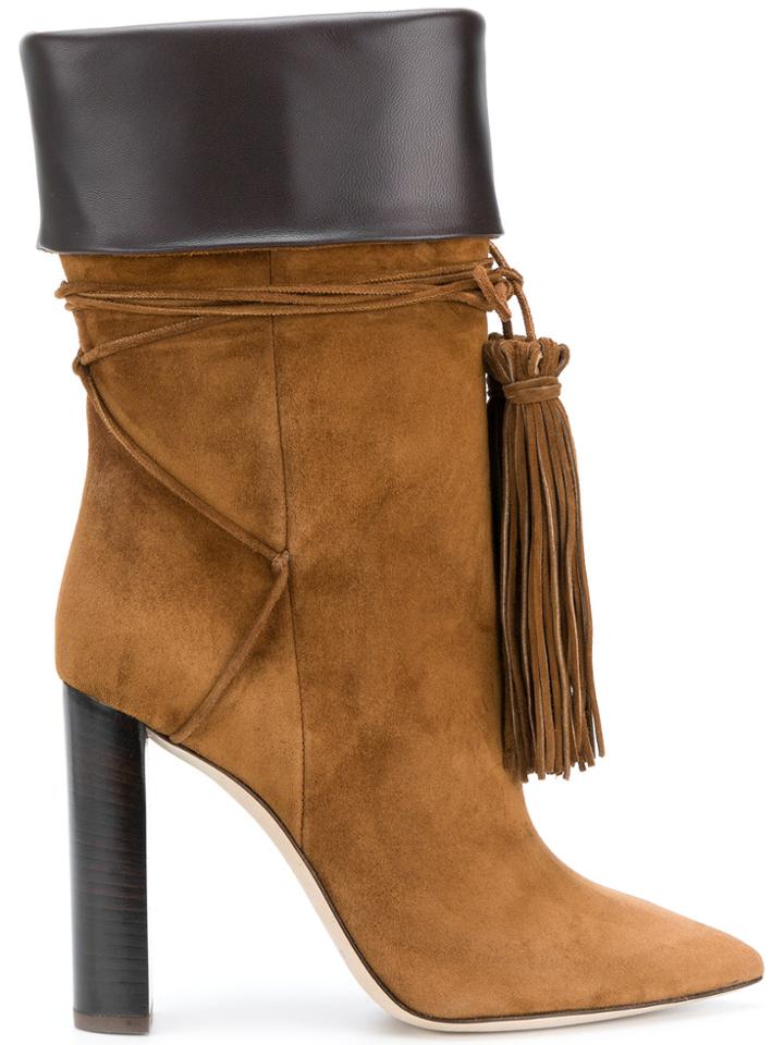 Saint Laurent Tangier 105 Ankle Boots - Brown