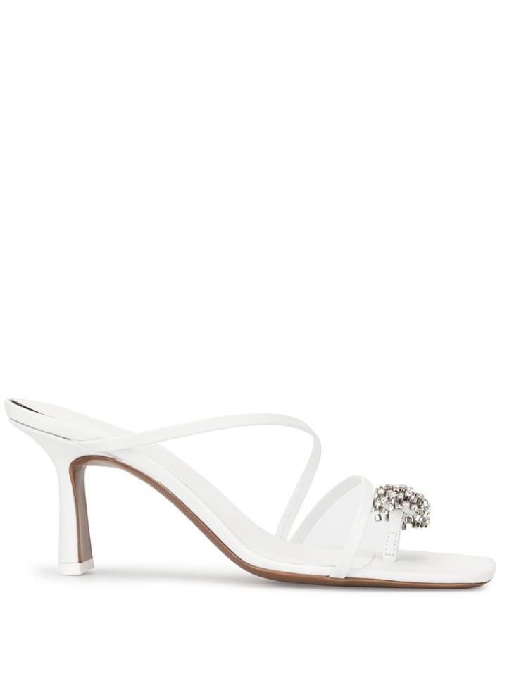 Neous Crystal-embellished Sandals - White