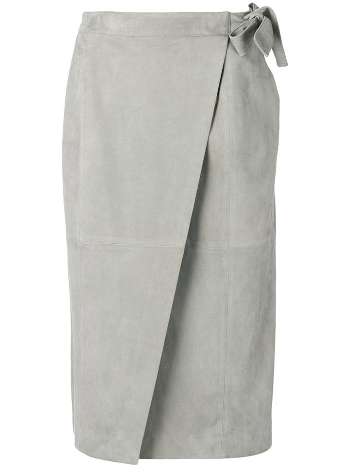 Fabiana Filippi Suede Skirt - Grey