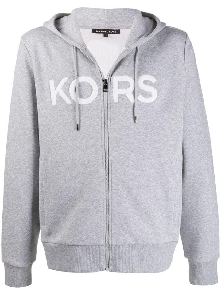 Michael Kors Logo Print Hoodie - Grey