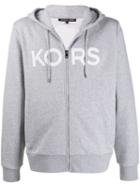Michael Kors Logo Print Hoodie - Grey