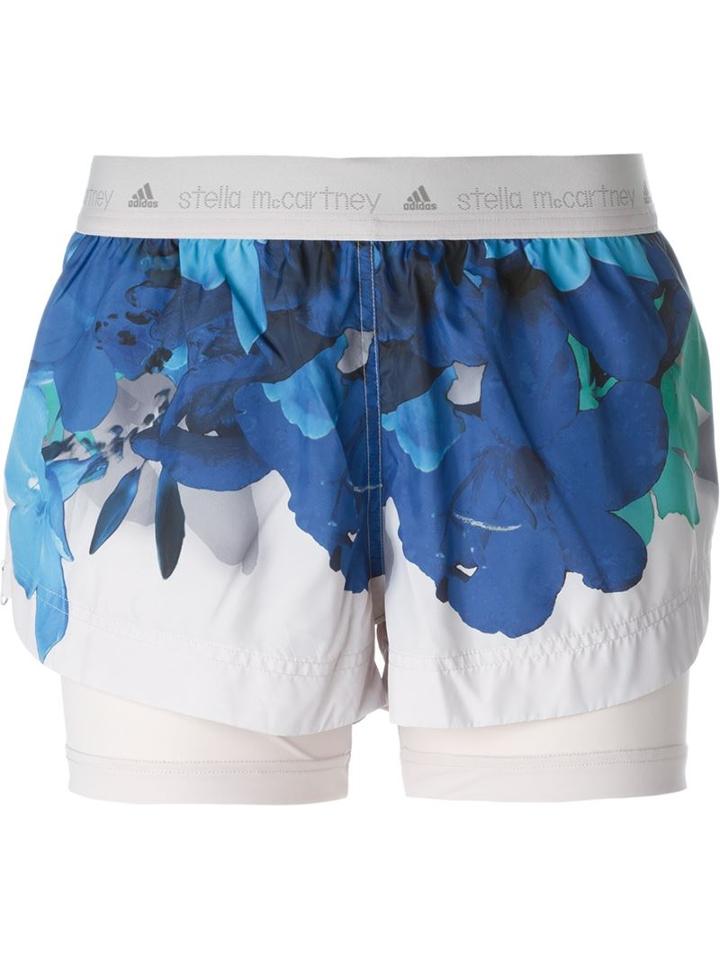 Adidas By Stella Mccartney 'running' Shorts, Women's, Size: Medium, Blue, Polyester