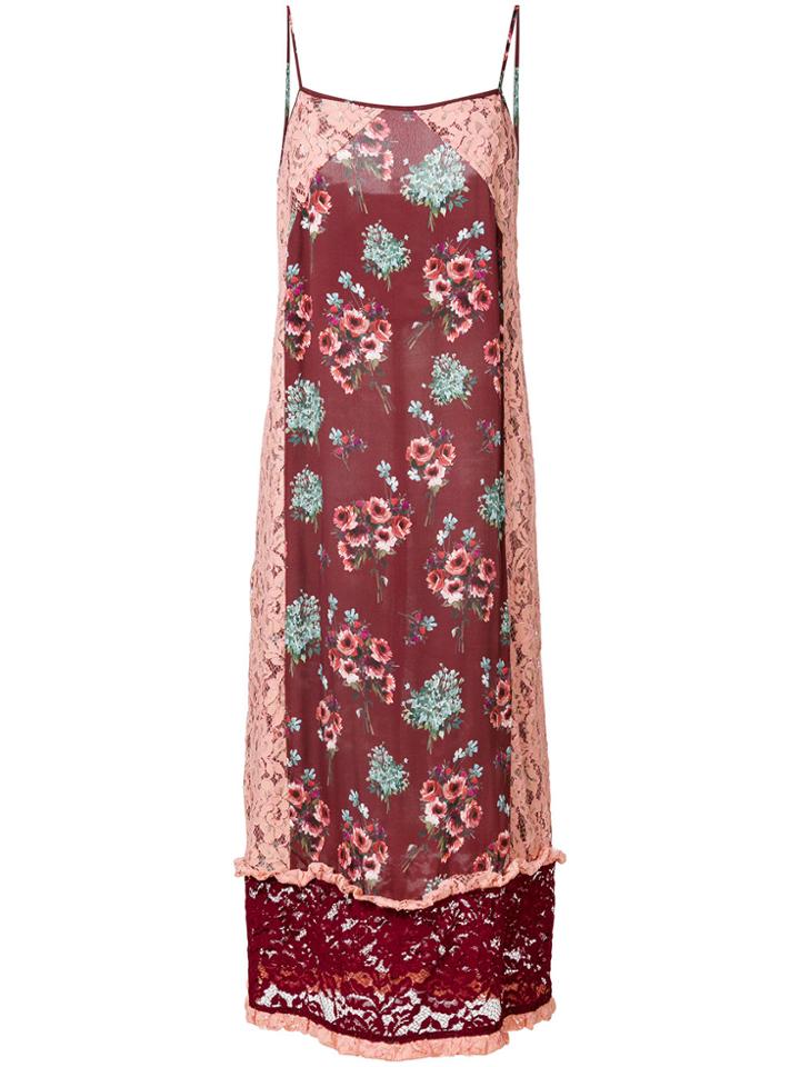 I'm Isola Marras Floral Print Dress - Pink & Purple