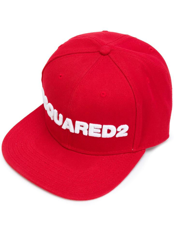 Dsquared2 - Logo Baseball Cap - Men - Acrylic - One Size, Red, Acrylic