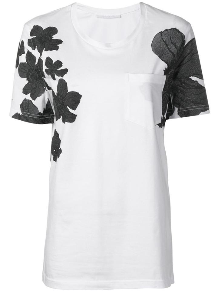 Neil Barrett Floral Pocket T-shirt - White