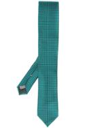 Canali Geometric Patterned Tie - Green