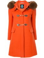 Guild Prime Hooded Duffle Coat - Yellow & Orange
