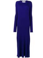Marques'almeida Ribbed Knitted Dress - Blue