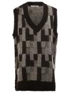 Anrealage Knitted Tunic Vest, Men's, Grey, Acrylic/nylon/polyester/alpaca