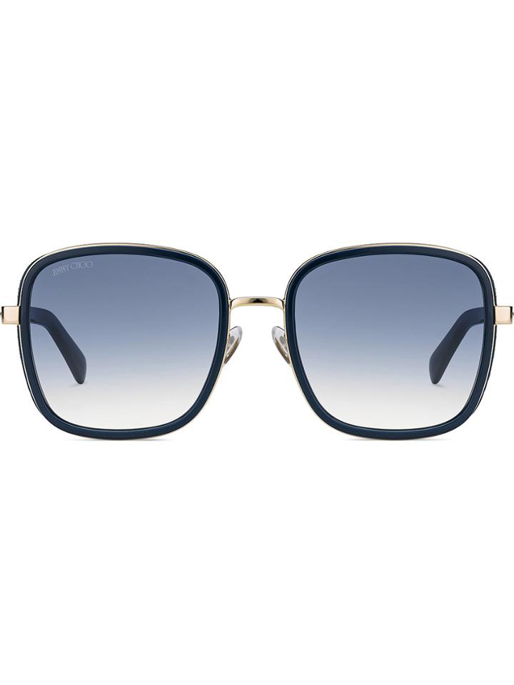Jimmy Choo Eyewear Oversized Square Shaped Sunglasses - Blue