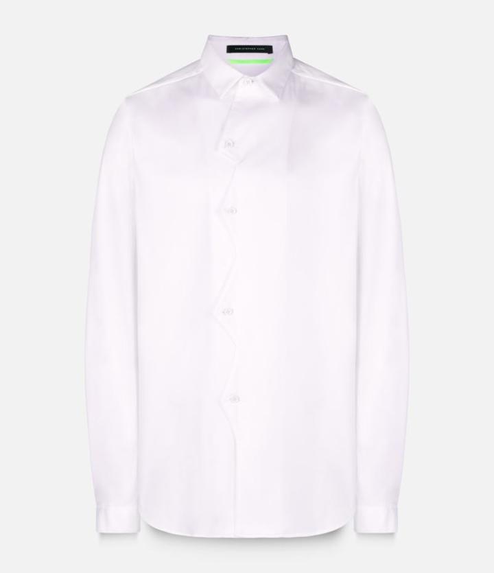 Christopher Kane Zig Zag Front Placket Shirt