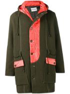 Henrik Vibskov Quilted Panel Coat - Green