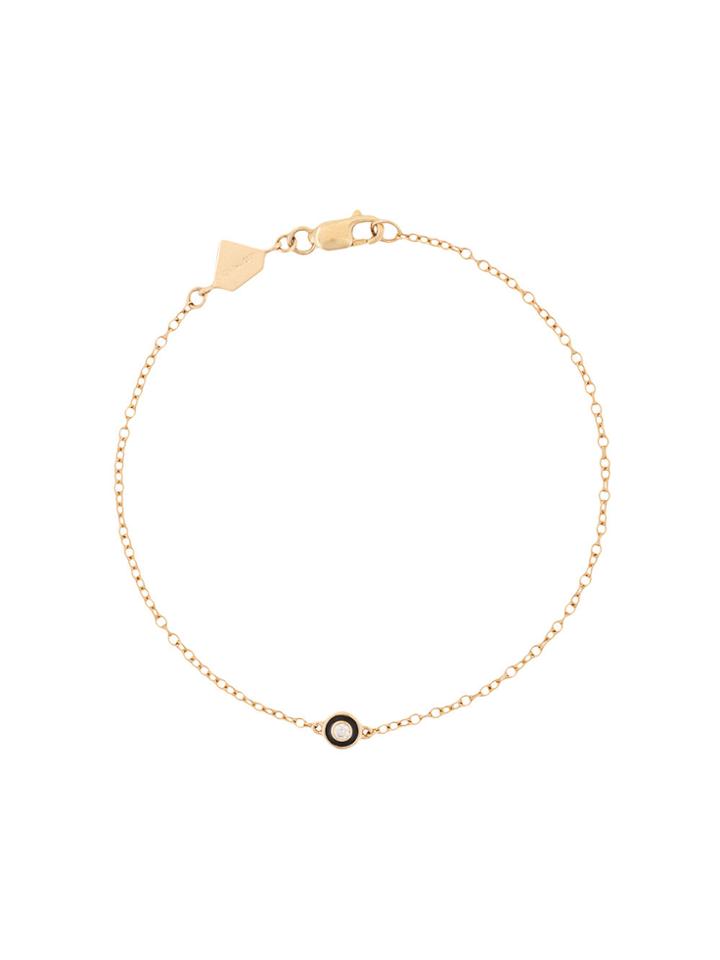 Alison Lou 14kt Yellow Gold Salt Diamond Bracelet - Metallic