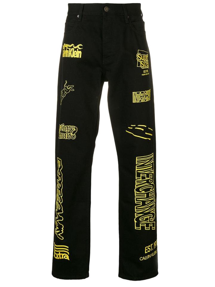 Calvin Klein Jeans Est. 1978 Graphic Jeans - Black