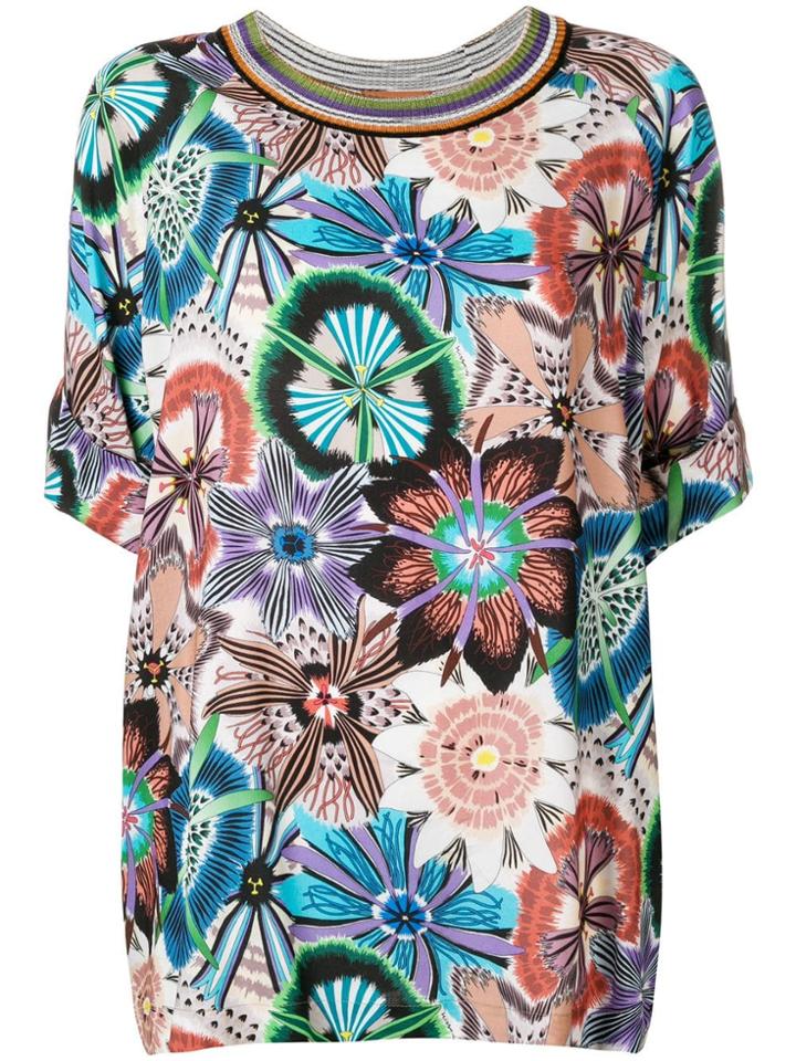 Missoni Floral Print T-shirt - Brown