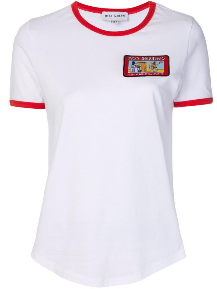 Mira Mikati Busy Skating Patch T-shirt - White