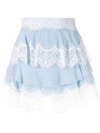 Alice Mccall Divine Sister Tiered Lace Skirt - Blue