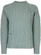 Kent & Curwen Chunky Knit Jumper - Blue