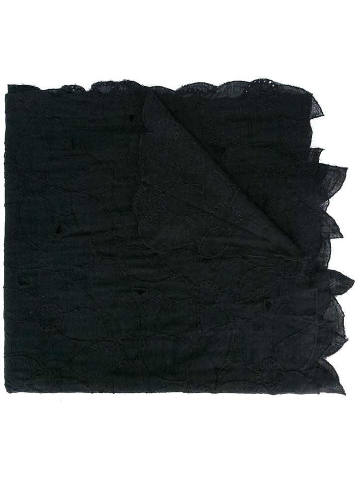 Faliero Sarti 'filante' Scarf, Women's, Black, Wool/viscose/polyester/silk