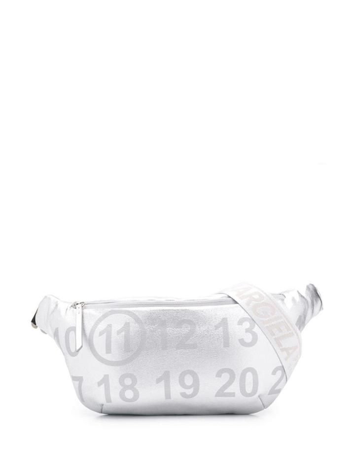 Maison Margiela Numbered Logo Belt Bag - Metallic