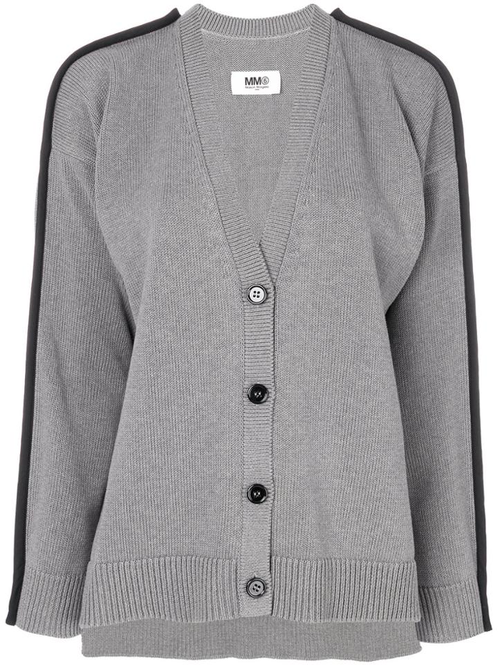 Mm6 Maison Margiela V-neck Cardigan - Grey