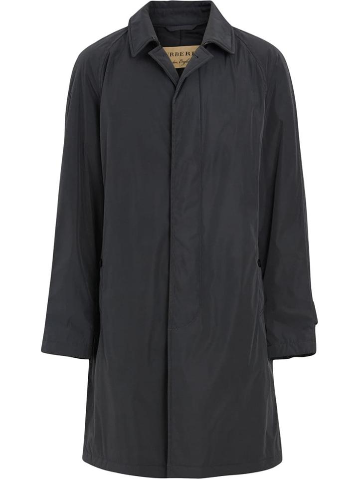 Burberry Quilt-lined Nylon Car Coat - Grey