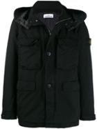 Stone Island Hooded Padded Jacket - Black