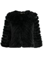 Liu Jo Cropped 3/4 Sleeve Jacket - Black