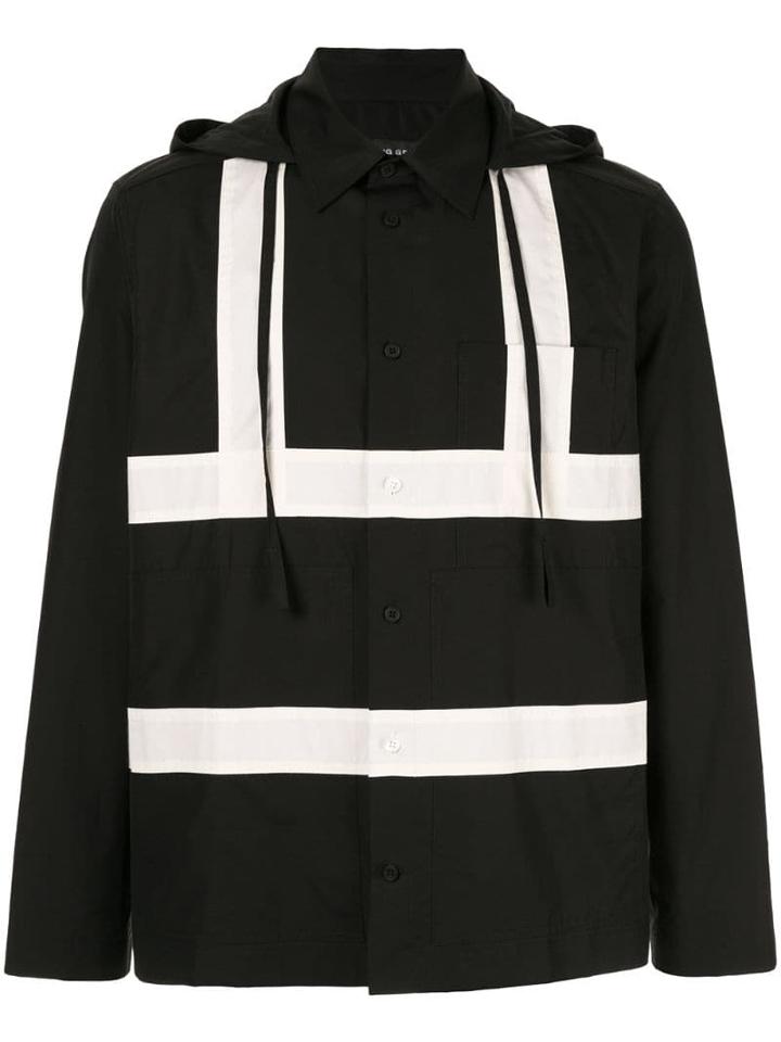 Craig Green Hooded Button Shirt - Black