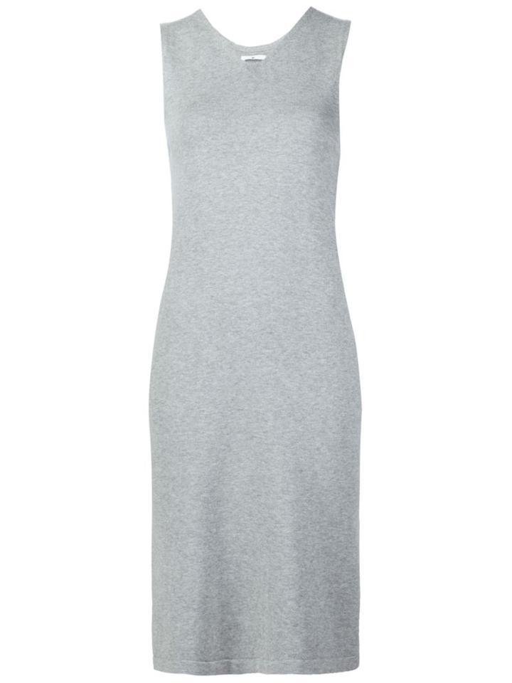 321 Lateral Slit Tank Dress, Women's, Size: Medium, Grey, Cotton