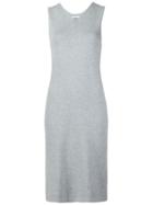 321 Lateral Slit Tank Dress, Women's, Size: Medium, Grey, Cotton