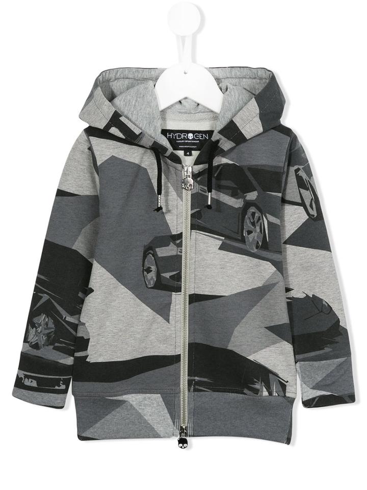 Hydrogen Kids Car Print Hoodie, Boy's, Size: 8 Yrs, Grey