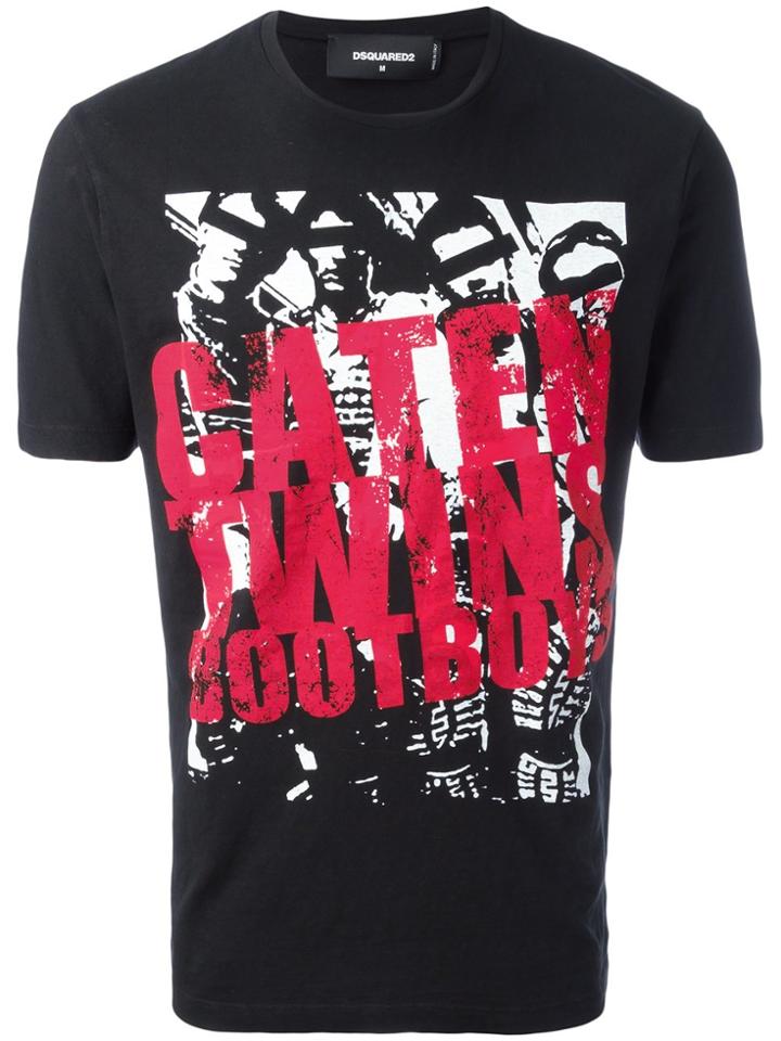 Dsquared2 Caten Twins Bootboys T-shirt - Black