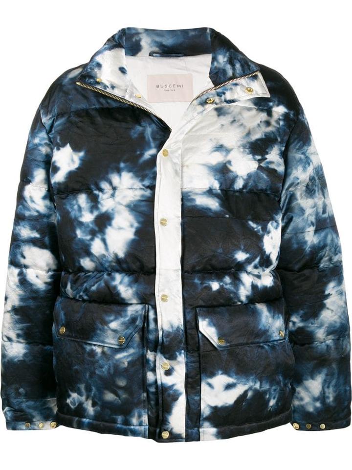 Buscemi Padded Tie-dye Jacket - Blue