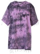 Marques'almeida Tie Dye Print Oversized T-shirt - Purple