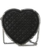 Stella Mccartney 'falabella' Heart Crossbody Bag, Women's, Black, Polyester/metal (other)