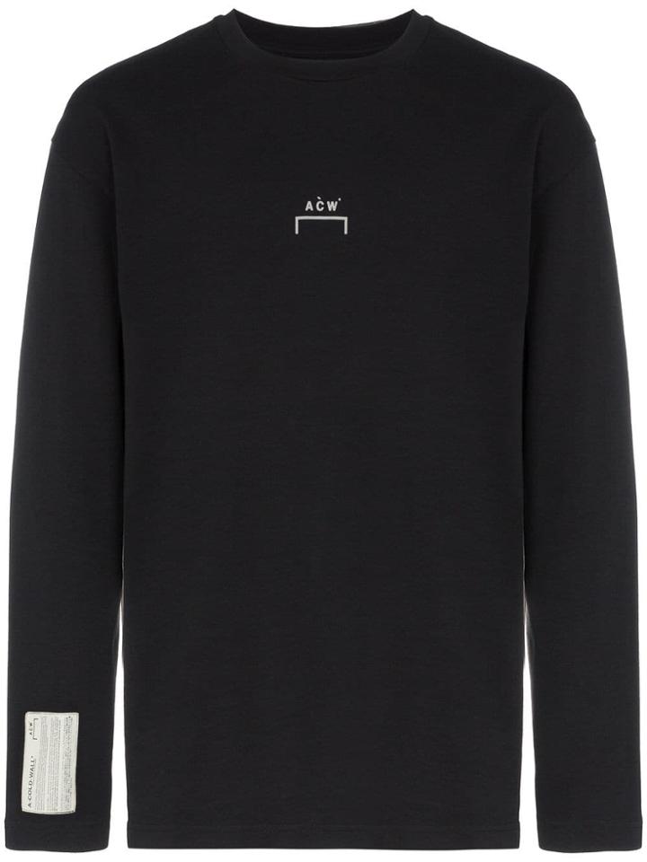 A-cold-wall* Long Sleeved Logo T-shirt - Black