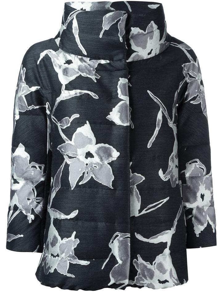Herno Floral High Neck Jacket