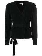 See By Chloé Textured Wrap Cardigan - Black