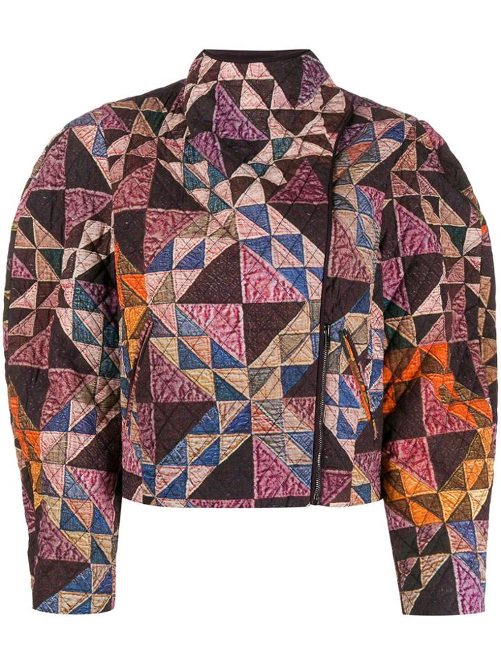 Isabel Marant Patchwork Quilted Jacket - Purple