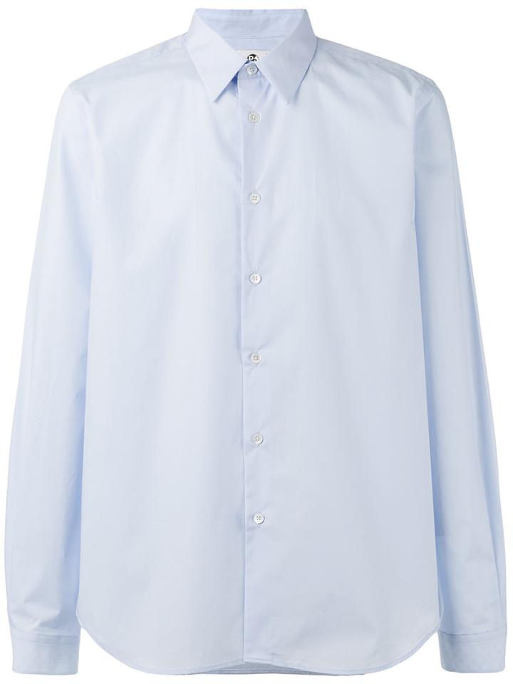 Ps By Paul Smith Contrasting Cuff Shirt, Men's, Size: Xs, Blue, Cotton