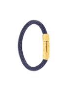 Nialaya Jewelry Lock Bracelet, Men's, Size: Xl, Blue