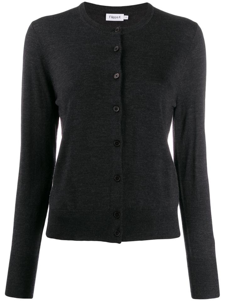 Filippa-k Fine Knit Cardigan - Grey
