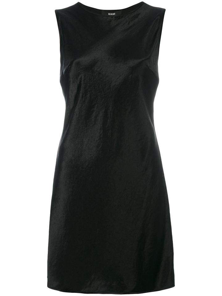 Versus - Back Twist Dress - Women - Acetate - 44, Black, Acetate