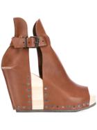 Trippen Wedge Ankle Boots - Brown