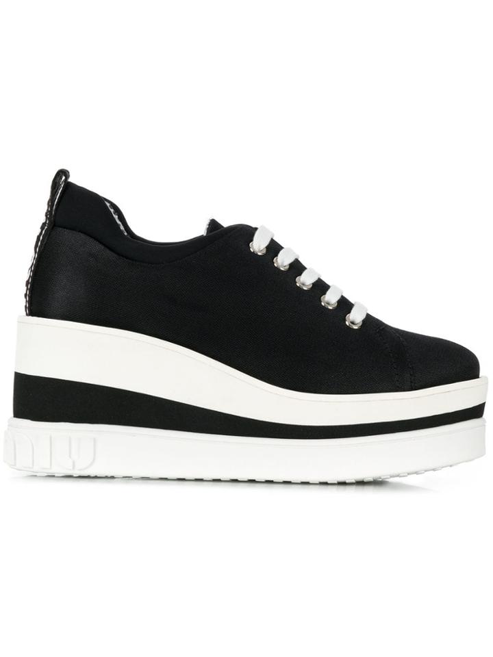 Miu Miu Platform Sneakers - Black